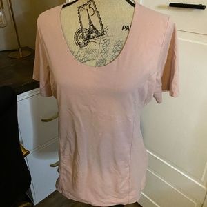 Tahari Double Layer Blush Top